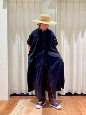 「PAR ICI（パーリッシィ）のアイテム（ワンピース）」を使った、PAR ICIさん（レディース・158cm）の夏コーディネート