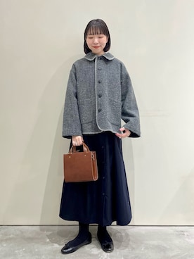 「PAR ICI」｜「アイテム（ジャケット/アウター）」を使った、PAR ICIさん（レディース・154cm）の秋コーディネート