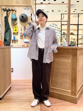 「PAR ICI（パーリッシィ）のアイテム（帽子）」を使った、PAR ICIさん（レディース・158cm）の秋コーディネート