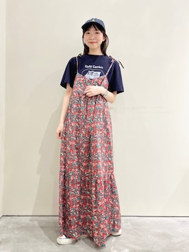 「PAR ICI」｜「アイテム（帽子）」を使った、PAR ICIさん（レディース・154cm）の春コーディネート