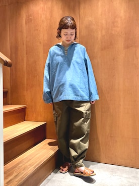 「カーキ」｜PAR ICIさん（レディース・150cm）の夏コーディネート