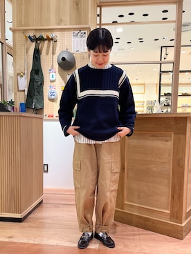 「PAR ICI（パーリッシィ）のアイテム（ニット/セーター）」を使った、PAR ICIさん（レディース・149cm）の秋コーディネート