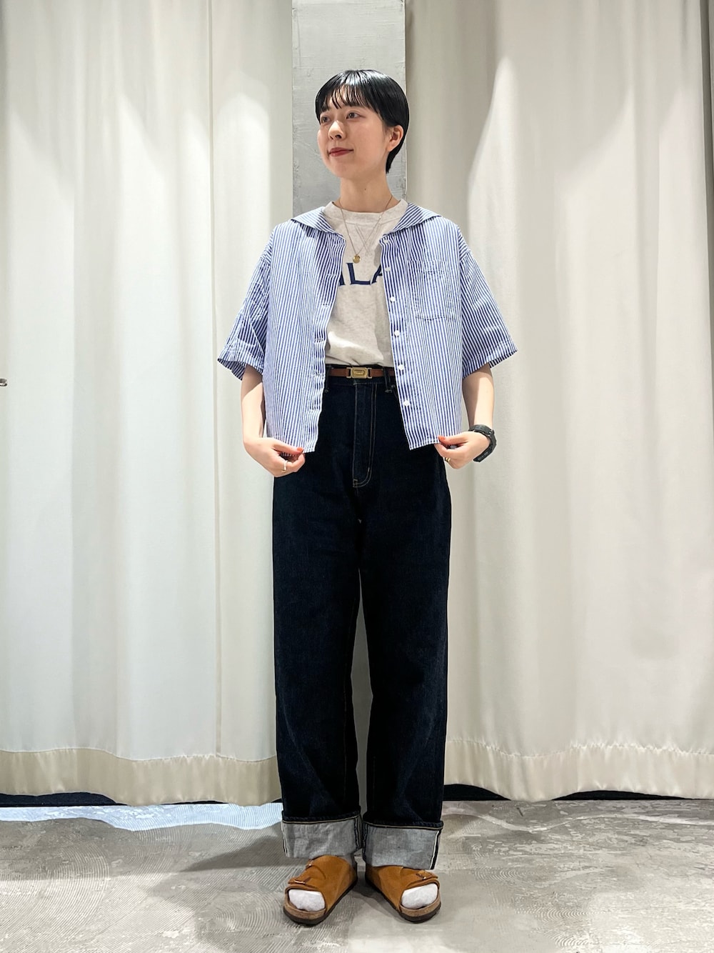 PAR ICI LILACプリント 半袖スウェット PAR ICI（パーリッシィ）の「LILACプリント 半袖スウェット（T