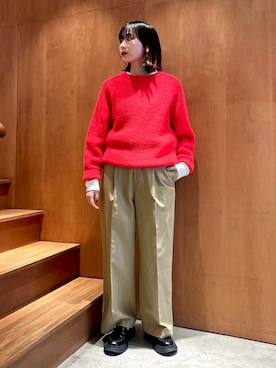 「PAR ICI（パーリッシィ）のアイテム（ニット/セーター）」を使った、PAR ICIさん（レディース・158cm）の秋コーディネート