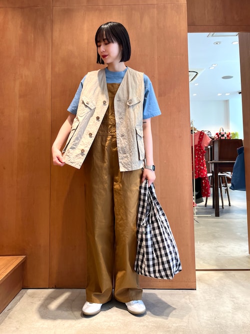 PAR ICI（パーリッシィ） エコバッグ ギンガムチェック P刺繍エコ