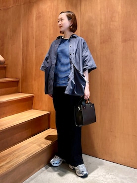 「黒パンツ」｜PAR ICIさん（レディース・150cm）の夏コーディネート