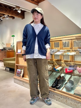 「PAR ICI（パーリッシィ）のアイテム（帽子）」を使った、PAR ICIさん（レディース・153cm）の秋コーディネート