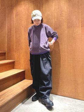 「PAR ICI（パーリッシィ）のアイテム（帽子）」を使った、PAR ICIさん（レディース・150cm）の秋コーディネート