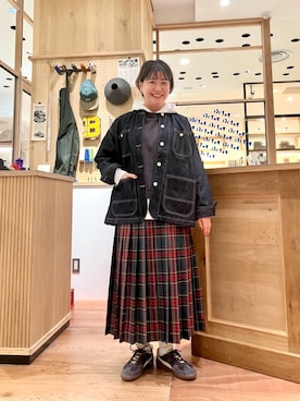 「アイテム（カバーオール）」を使った、PAR ICIさん（レディース・158cm）の秋コーディネート