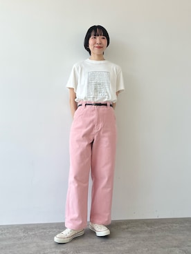 「ピンクパンツ」｜PAR ICIさん（レディース・154cm）の夏コーディネート