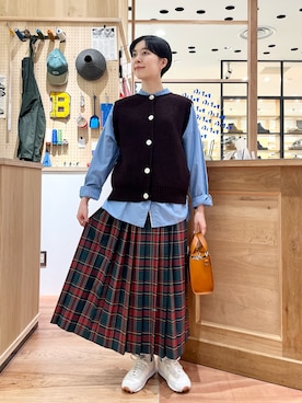 「PAR ICI（パーリッシィ）のアイテム（バッグ）」を使った、PAR ICIさん（レディース・158cm）の秋コーディネート