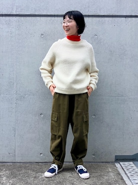 「PAR ICI（パーリッシィ）のアイテム（ニット/セーター）」を使った、PAR ICIさん（レディース・160cm）の秋コーディネート