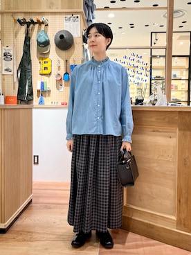 「PAR ICI（パーリッシィ）のアイテム（バッグ）」を使った、PAR ICIさん（レディース・158cm）の秋コーディネート