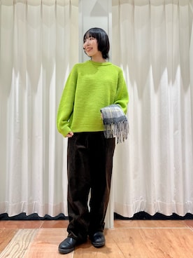 「PAR ICI（パーリッシィ）のアイテム（ニット/セーター）」を使った、PAR ICIさん（レディース・154cm）の秋コーディネート