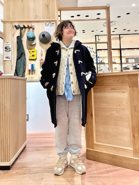 「アイテム（手袋）」を使った、PAR ICIさん（レディース・158cm）の冬コーディネート