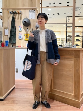 「PAR ICI（パーリッシィ）のアイテム（バッグ）」を使った、PAR ICIさん（レディース・149cm）の秋コーディネート