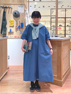 「PAR ICI（パーリッシィ）のアイテム（ワンピース）」を使った、PAR ICIさん（レディース・156cm）の春コーディネート