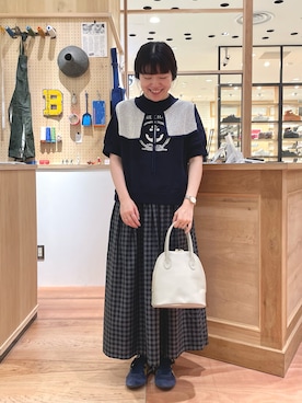 「アイテム（付け襟）」を使った、PAR ICIさん（レディース・156cm）の夏コーディネート