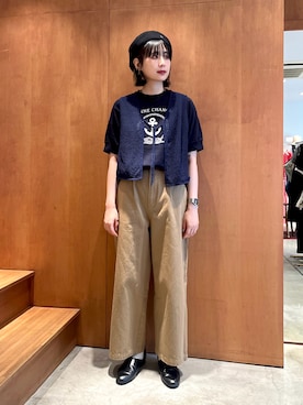 「PAR ICI（パーリッシィ）のアイテム（ベスト）」を使った、PAR ICIさん（レディース・153cm）の夏コーディネート