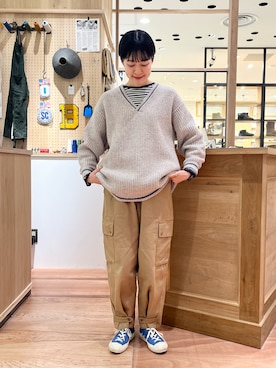 「PAR ICI（パーリッシィ）のアイテム（ニット/セーター）」を使った、PAR ICIさん（レディース・149cm）の秋コーディネート