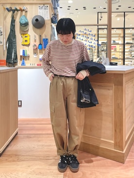 「アイテム（カバーオール）」を使った、PAR ICIさん（レディース・156cm）の秋コーディネート