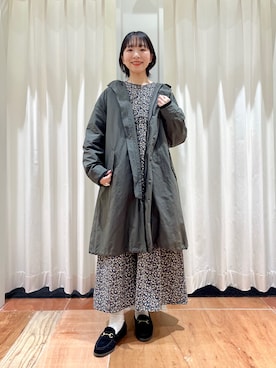 「アイテム（モッズコート）」を使った、PAR ICIさん（レディース・154cm）の秋コーディネート