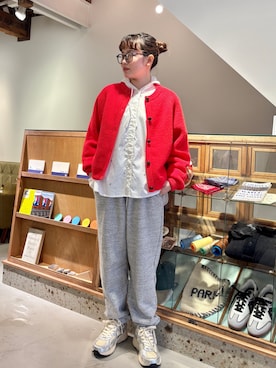 「アイテム（スウェットパンツ）」を使った、PAR ICIさん（レディース・153cm）の冬コーディネート