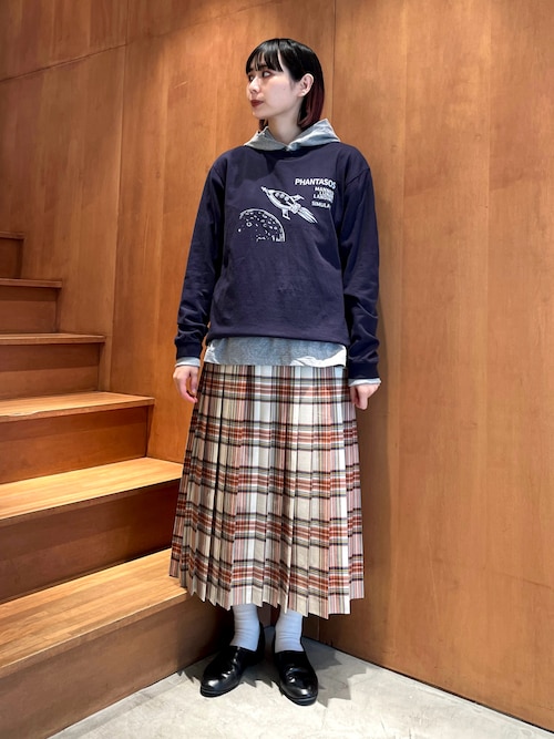 PG チェックスカート&ボールポーチ タータンチェック プリーツスカート（スカート）｜PAR ICI
