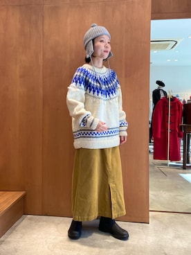 「PAR ICI（パーリッシィ）のアイテム（ニット/セーター）」を使った、PAR ICIさん（レディース・150cm）の秋コーディネート