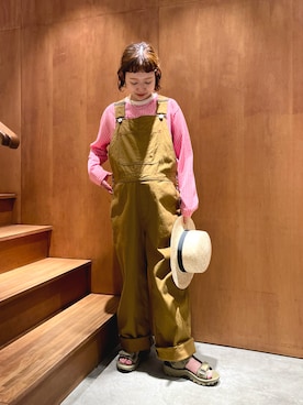 「アイテム（サロペット/オーバーオール）」を使った、PAR ICIさん（レディース・150cm）の夏コーディネート