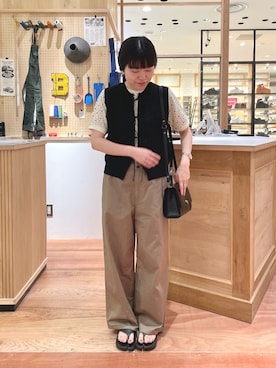 「AMBIDEX（アンビデックス）のアイテム」を使った、PAR ICIさん（レディース・156cm）の夏コーディネート