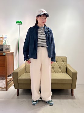 「PAR ICI（パーリッシィ）のアイテム（帽子）」を使った、PAR ICIさん（レディース・153cm）の秋コーディネート