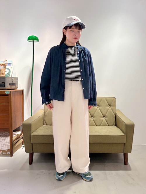 専用新品　PARICIパーリッシィ ライトオンスデニム スタンドシャツジャケット PAR ICI] (パーリッシィ) ライトオンスデニム スタンドシャツ