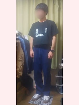 「INHERIT（インヘリット）のアイテム（パンツ）」を使った、のいてるさん（メンズ・165cm）の夏コーディネート