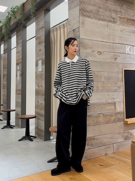 「URBAN RESEARCH（アーバンリサーチ）のアイテム」を使った、山口悠さん（レディース・160cm）の秋コーディネート