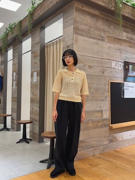 「160cm」｜山口悠さん（レディース・160cm）の夏コーディネート