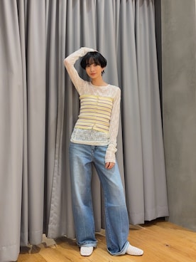 山口悠さん（レディース・160cm）の冬コーディネート