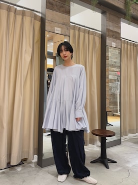 山口悠さん（レディース・160cm）の冬コーディネート