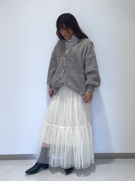 「アイテム（ニット/セーター）」を使った、MIZUKIさん（レディース・155cm・30代）の秋コーディネート