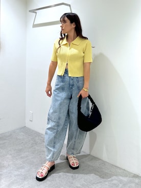 「ナローサンダル」｜MIZUKIさん（レディース・155cm）の春コーディネート