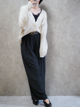 「Handmade（ハンドメイド）のアイテム」を使った、Riiさん（レディース・165cm）の冬コーディネート