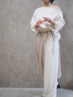 「NOMINE（ノミネ）のアイテム」を使った、Riiさん（レディース・165cm）の冬コーディネート