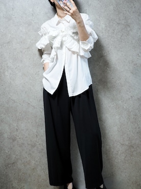 「アイテム（パンプス）」を使った、Riiさん（レディース・165cm）の秋コーディネート