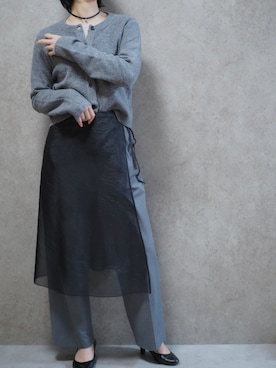 「KOBE LETTUCE（コウベレタス）のアイテム」を使った、Riiさん（レディース・165cm）の春コーディネート