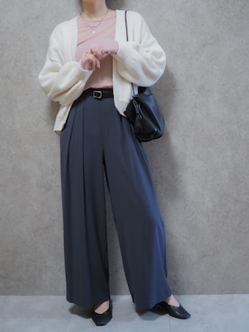 「RANDA（ランダ）のアイテム」を使った、Riiさん（レディース・165cm）の春コーディネート