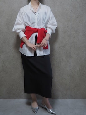 「menue（メヌエ）のアイテム」を使った、Rii.c さん（レディース・165cm）の秋コーディネート