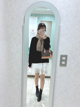 「アイテム（ワンピース/ドレス）」を使った、Sさん（レディース・158cm・30代）の秋コーディネート