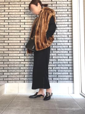 「a point（アポワン）のアイテム」を使った、Fさん（レディース・158cm）の秋コーディネート