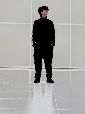 「アイテム（ジャージ）」を使った、とっとと寝る太郎さん（メンズ・170cm）の秋コーディネート