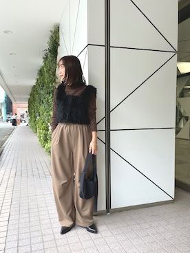 「Omekashi（オメカシ）のアイテム（ジャケット/アウター）」を使った、koma_manaさん（レディース・156cm）の秋コーディネート